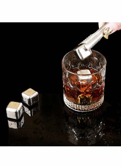 KASTWAVE Ice Cubes Whiskey Stones – Reusable Stainless Steel Whiskey Stones – Chilling Stones for Your Favorite Beverage – Easy to Use Metal Stones Ideal for Scotch, Bourbon, and Irish Whiskey  - Image 5