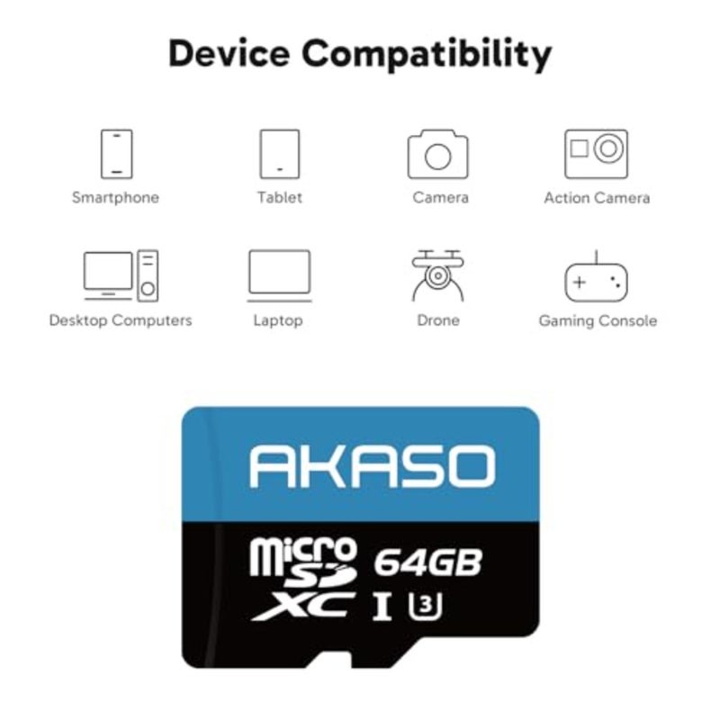 microSDXC U3 Memory Card for 4K UHD video recording, made of durable plastic, black color, up to 100MB/s read speed - Image 3