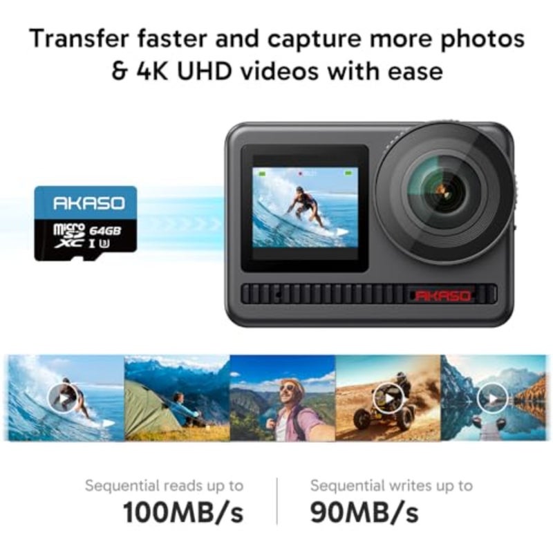 microSDXC U3 Memory Card for 4K UHD video recording, made of durable plastic, black color, up to 100MB/s read speed - Image 2