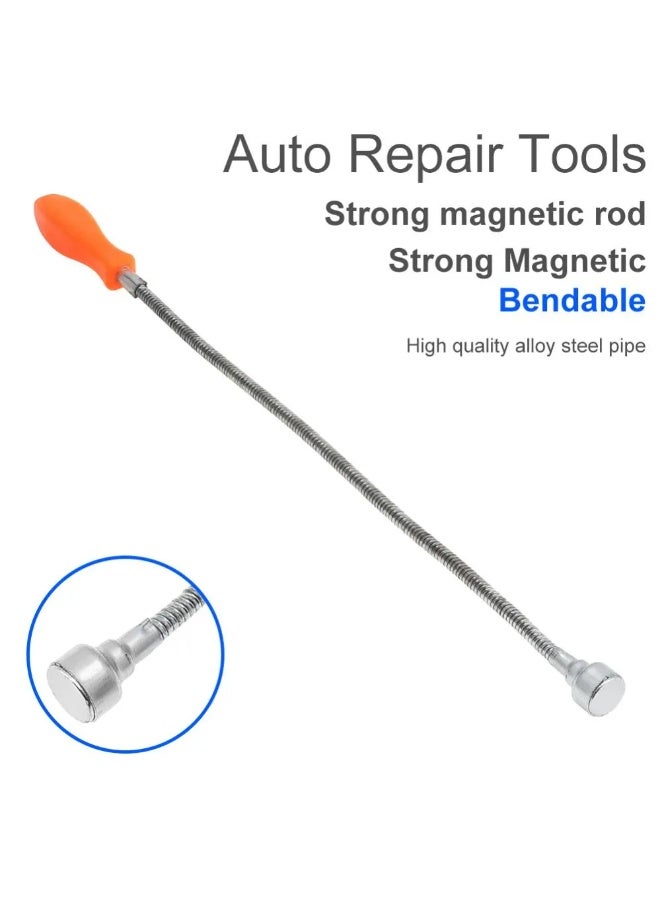 Long Reach 60CM Magnetic Pickup Tool – Telescopic Grabber with Strong Magnet & Flexible Spring – Heavy-Duty Retriever for Hard-to-Reach Areas - Image 4