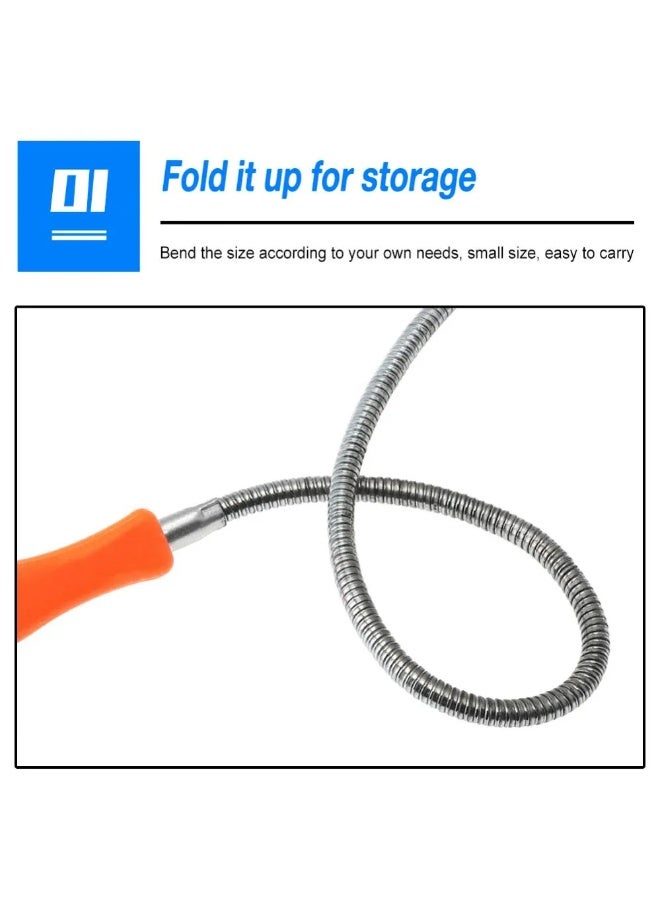 Long Reach 60CM Magnetic Pickup Tool – Telescopic Grabber with Strong Magnet & Flexible Spring – Heavy-Duty Retriever for Hard-to-Reach Areas - Image 3
