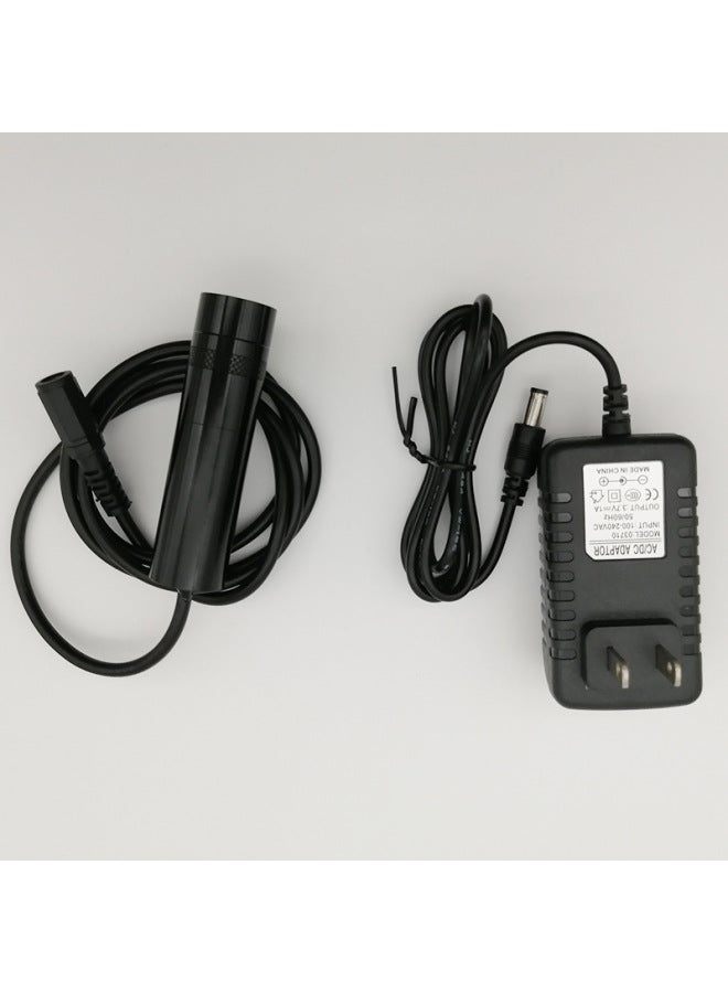 Point-shaped Cross Laser Module Three-color Light Source Laser Adjustable Focus Linear Positioning Lamp Laser Module-Color:Blu-ray Single Point + Adapter  - Image 3