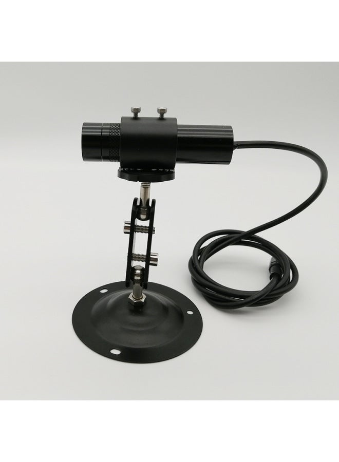 Point-shaped Cross Laser Module Three-color Light Source Laser Adjustable Focus Linear Positioning Lamp Laser Module-Color:Blu-ray Single Point + Adapter  - Image 1