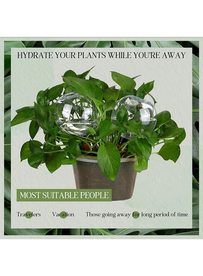 Peachjoy Watering Globes Automatic Plastic Self Watering Planter Insert Waterer Watering Bulbs for Indoor Plants Drip Irigation Plant Watering Devices with Slow Release Control for Garden 500ML 4 Pcs  - Image 5