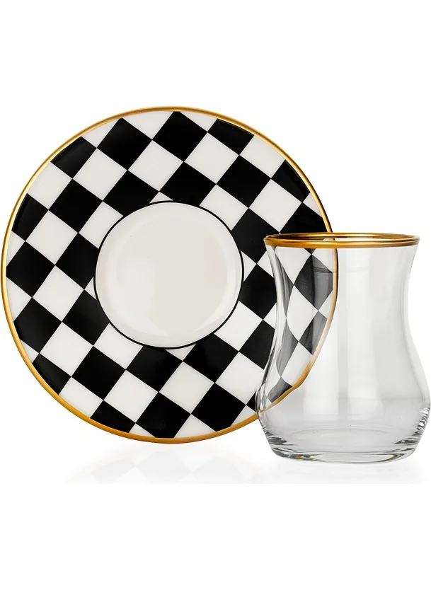 شيفر Saddle Tea Set for 6 People 12 Pieces-Black