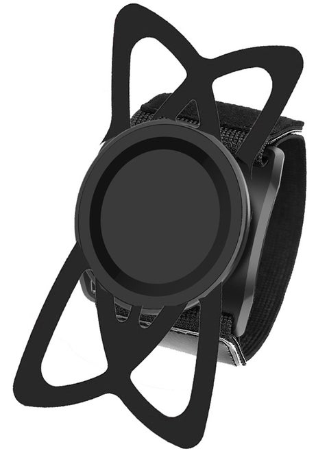 Arm mobile phone holder, Double fastening system with magnetic and silicone strap, 360° rotation and easy access to the screen, Suitable for running, fitness, cycling, climbing, yoga, jogging, hikin