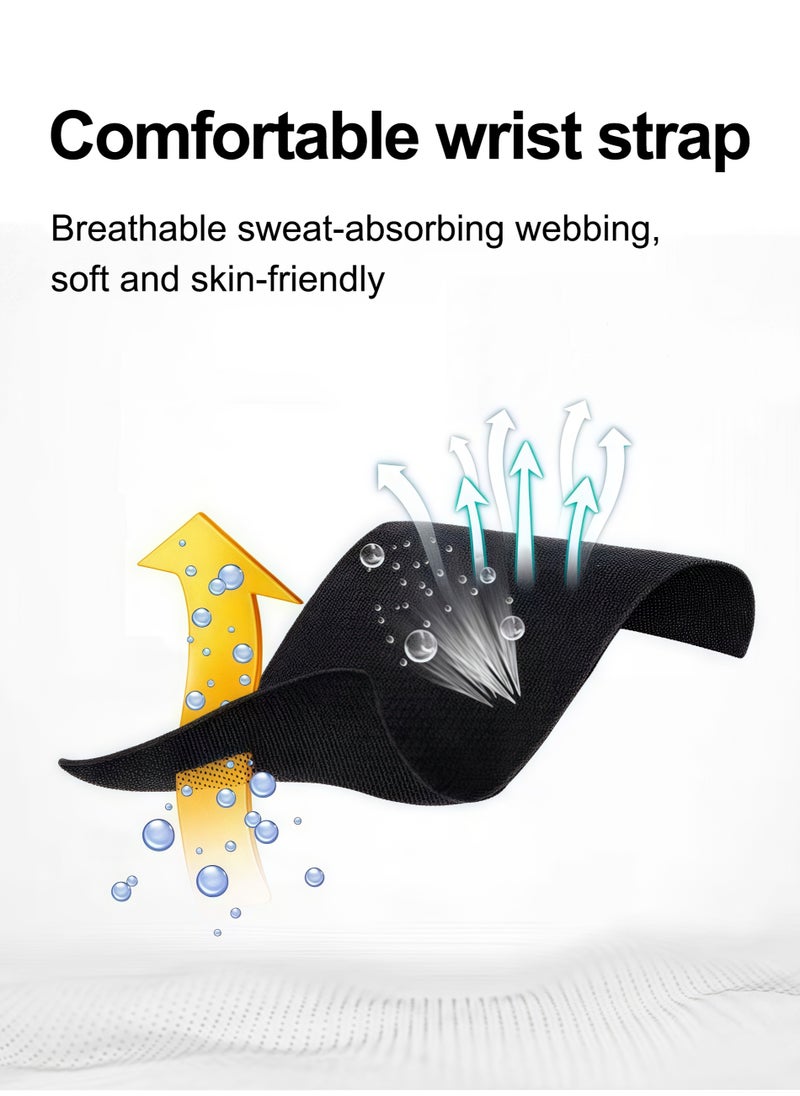 Arm mobile phone holder, Double fastening system with magnetic and silicone strap, 360° rotation and easy access to the screen, Suitable for running, fitness, cycling, climbing, yoga, jogging, hikin