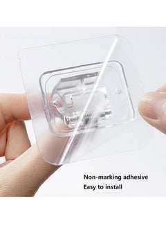 Oasisgalore 12Pcs No Drill Curtain Rod Brackets Adhesive Curtain Rod Holder，Curtain Hooks Hangers for Home  - Image 3