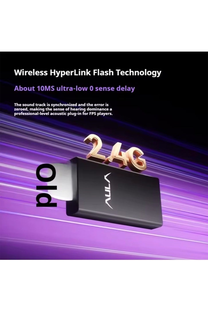 AULA G7 Pro Bluetooth Headset Wireless Tri-mode Esports Low Latency Intelligent Noise Cancelling High Sound Quality Game Headset - Image 2