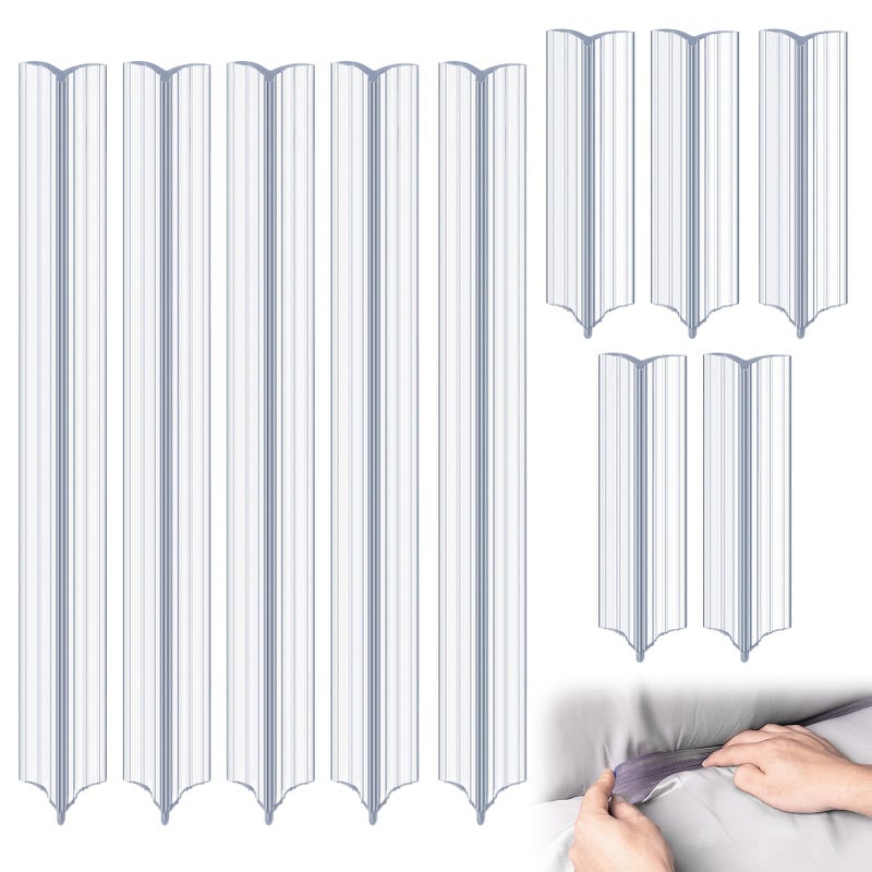 Alphatool 10Pcs Sofa Slipcovers Tuck Grips  2 Sizes Clear Silicone AntiSlip Grips Keeping Armchair Couch Covers in Place Included 5Pcs 157  5Pcs 79
