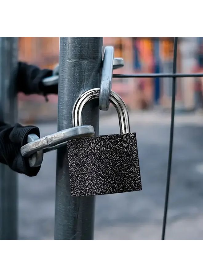 Gray Heavy Duty Waterproof Rustproof Padlock 32mm with 3 Keys - Image 5