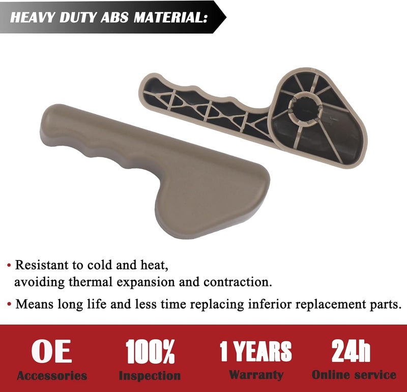 TQPONLY - Seat Recliner Handle, Compatible with 2002-2005 Ford Explorer Mercury Mountaineer Left Driver Side (Beige) Replaces 1L2Z-7862623-AAB - Image 5