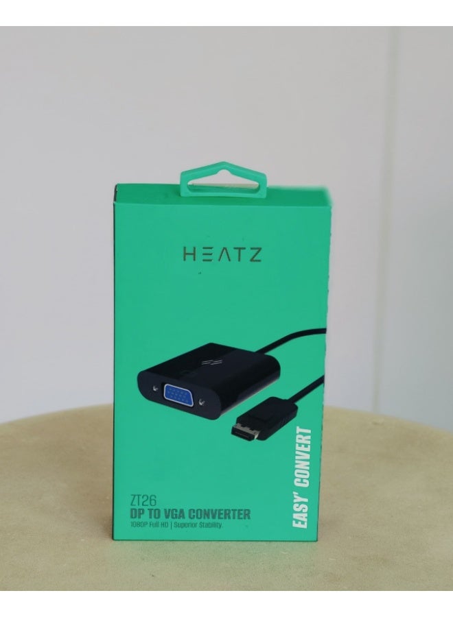 1080P DP Male To VGA Female Video Converter Adapter Cable Black - Image 4