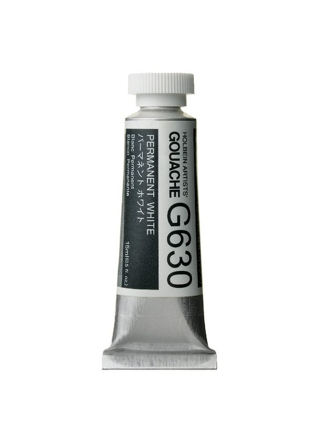Holbein Artists' Gouache 15 Ml Tube Permanent White  - Image 1
