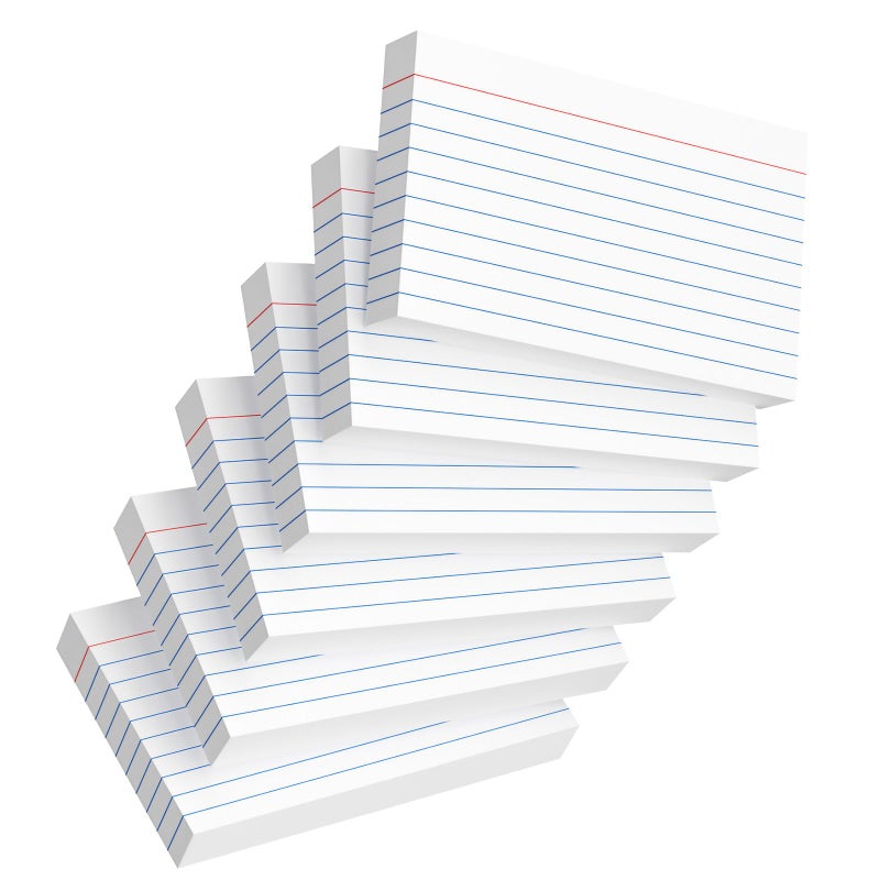 Ciphyfee Index Cards 3x5 Inch, 300sheets, Flash Cards,Ruled Lined White Note Cards Paper For Studying, Schools Supplies, College, Office And Home Organization, Note Taking Supplies - Image 1