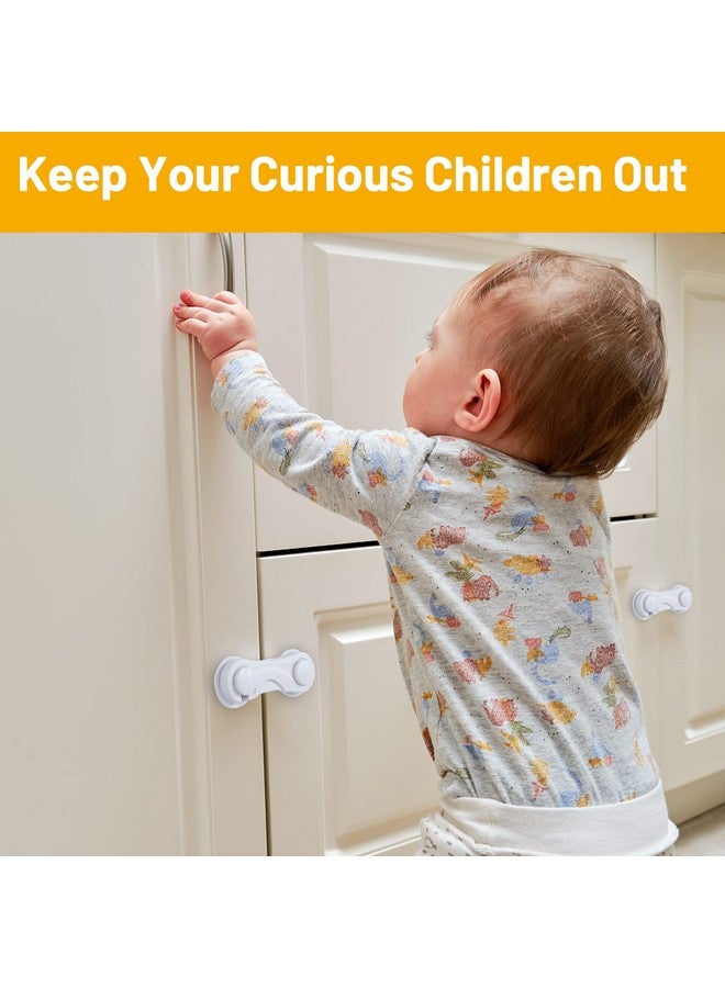 TriLink Cabinet Locks For Babies 6 Pack Baby Proofing Baby Safety Locks Child Locks For Cabinets Fridge Locks For Kids Strong Adhesive No Drillingdurablemultifunctional For Furniture Kitchen - Image 3