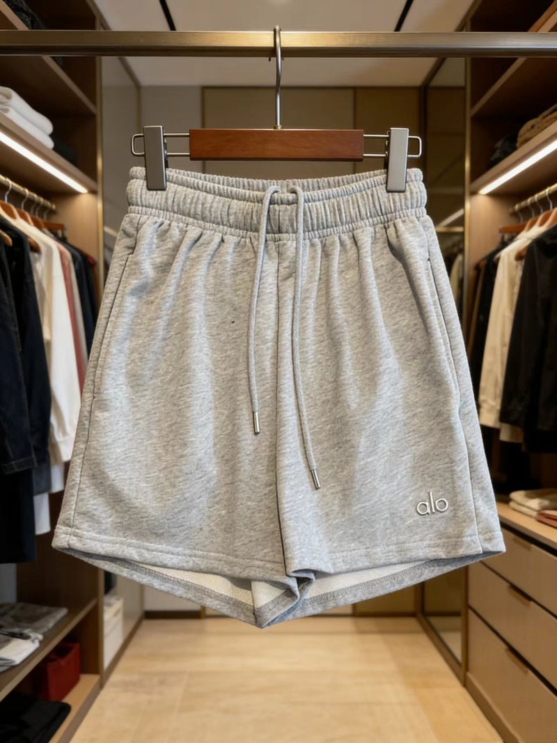 alo377 Reflective Shorts 2026 New Arrival - Multi-Color Mid-Waist Drawstring Pants for Men and  Women - Image 3