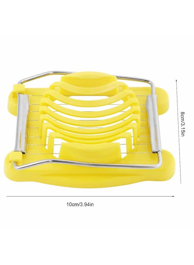 TOPINCN Heavy-Duty Plastic Egg Slicer with Stainless Steel Wires Multipurpose Boiled Egg Salad Slicer Strawberry Cheese Slicing Tools -Yellow - Image 5