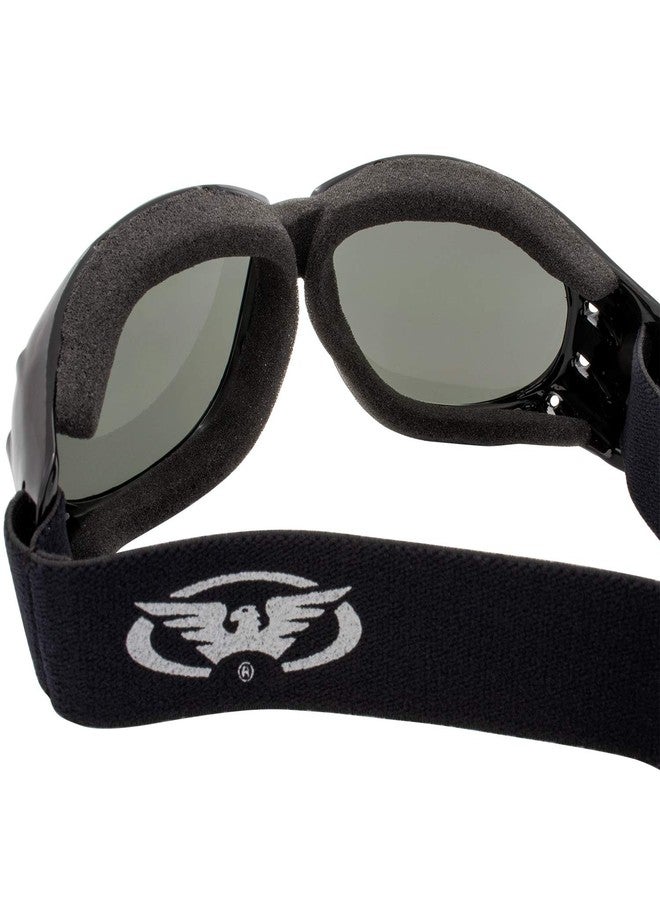 Global Vision Eliminator Motorcycle Goggles (Black Frame/Clear-Smoke Lens) - Image 5