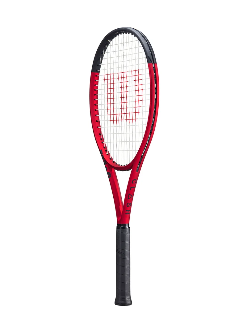 Wilson Clash 100Ul V2 Tennis Racket, 16X19, Adults, Intermediate/ Advanced - Red/ Black