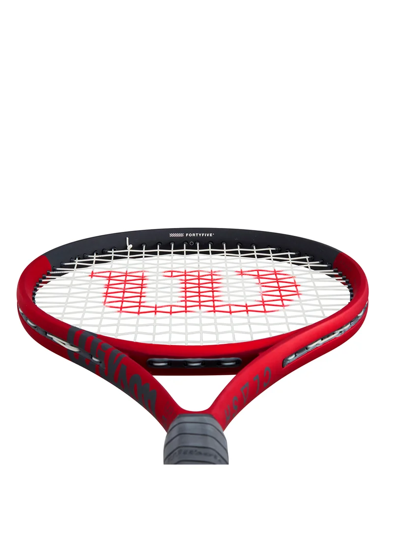 Wilson Clash 100Ul V2 Tennis Racket, 16X19, Adults, Intermediate/ Advanced - Red/ Black