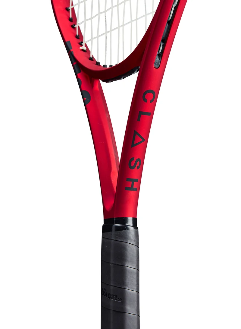Wilson Clash 100Ul V2 Tennis Racket, 16X19, Adults, Intermediate/ Advanced - Red/ Black