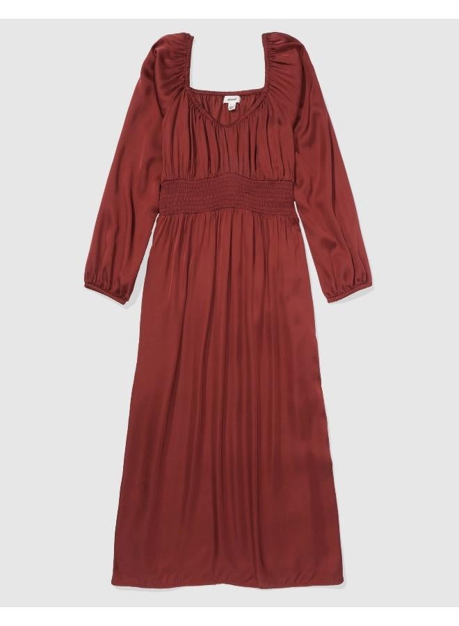 آري من امريكان ايجل فستان ساتان بفتحة رقبة على شكل قلب - Image 3