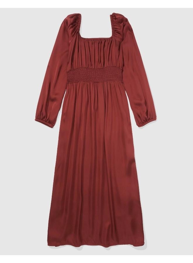 آري من امريكان ايجل فستان ساتان بفتحة رقبة على شكل قلب - Image 2