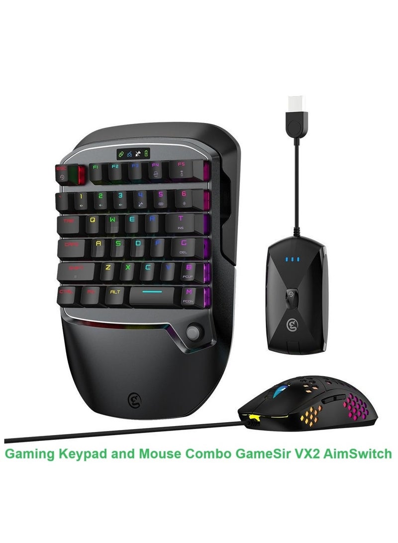 general Gaming Combo VX2 AimSwitch Keypad and Mouse 2.4G for All Consoles, Xbox Series X, Xbox One, PS4, PS4 Slim, PS4 Pro, Nintendo Switch, Windows 7/8/10 PC, Game Console Converter with Full Keys Programmable for PUBG/Fortnite/COD - Image 1