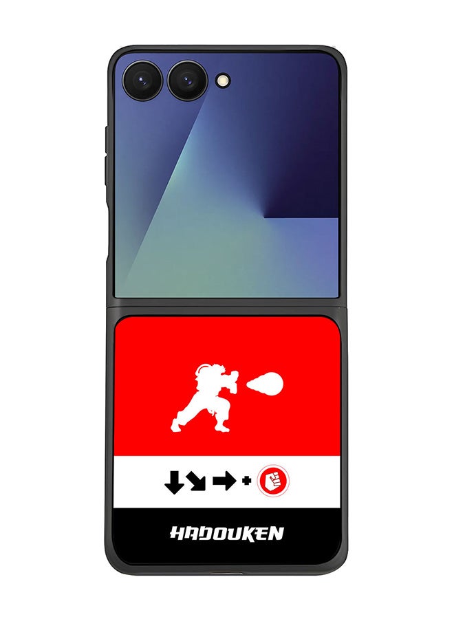 Stylizedd For Samsung Galaxy Z Flip7 Case,Slim fit Camera Protection, Shockproof Thin Phone cover  - Hadouken