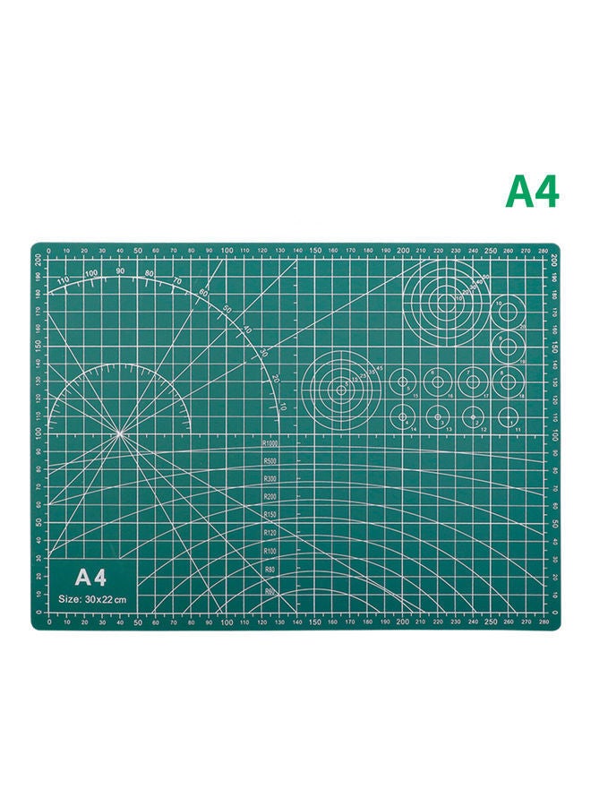 NIBEMINENT A4 Double-Sided Non-Slip PVC Self Healing Cutting Mat Green - Image 4