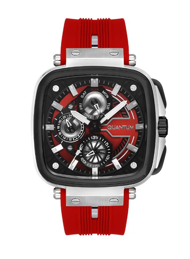 Quantum Men's Silicone Multifunction Watch PWG1014.358 - 44 mm
