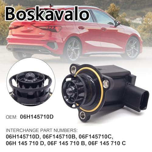 Boskavalo Turbocharger Diverter Bypass Valve Replacement for A3 A4 TT/SEAT LEON/CC EOS GTI JETTA PASSAT PASSAT CC TIGUAN OEM:06F145710B 06F145710C 06F145710G 06H145710D - Image 3