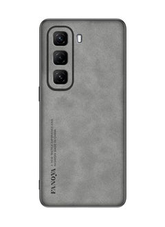 General Case Compatible with Infinix Hot 50 Pro+ 4G Case, Plain Leather Soft TPU Silicone Bumper Anti-Fingerprint Shockproof Protective Cover for Infinix Hot 50 Pro Plus  - Image 1