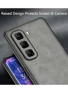General Case Compatible with Infinix Hot 50 Pro+ 4G Case, Plain Leather Soft TPU Silicone Bumper Anti-Fingerprint Shockproof Protective Cover for Infinix Hot 50 Pro Plus  - Image 2
