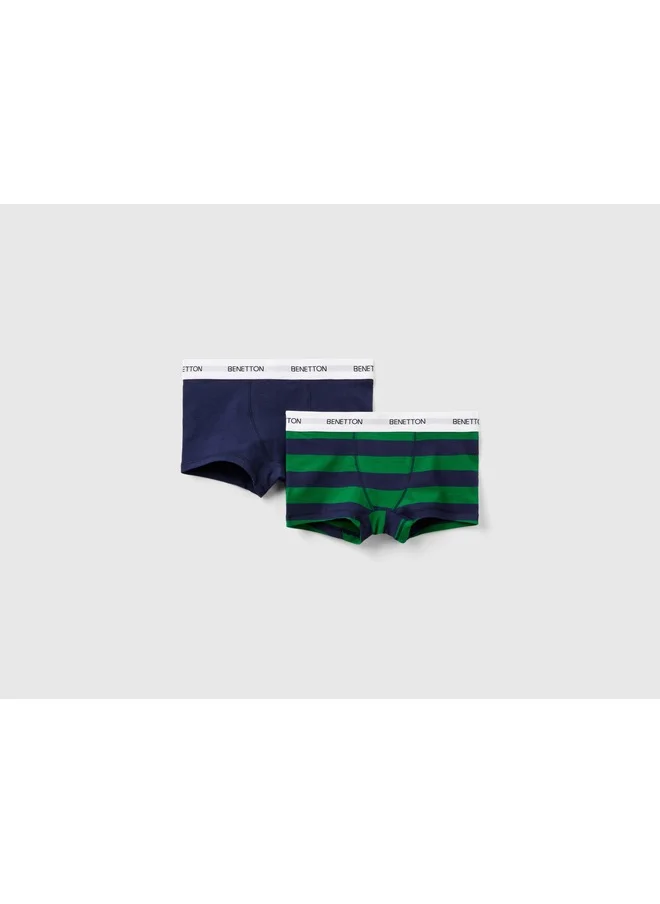 UNITED COLORS OF BENETTON Two Boxers In Stretch Cotton