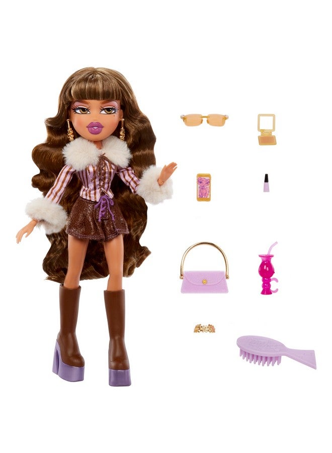 BRATZ Alwayz Yasmin Fashion Doll With 10 Accessories And Poster - Image 1