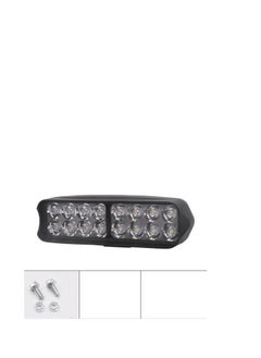 ماركة غير محددة مصباح ضباب LED 16 مصباح ضباب LED بإضاءة بيضاء 3 أطراف ثابتة ومهتزة، مناسب للسيارات والدراجات النارية والدراجات النارية والشاحنات على الطرق الوعرة - هيكل بلاستيكي  - Image 1