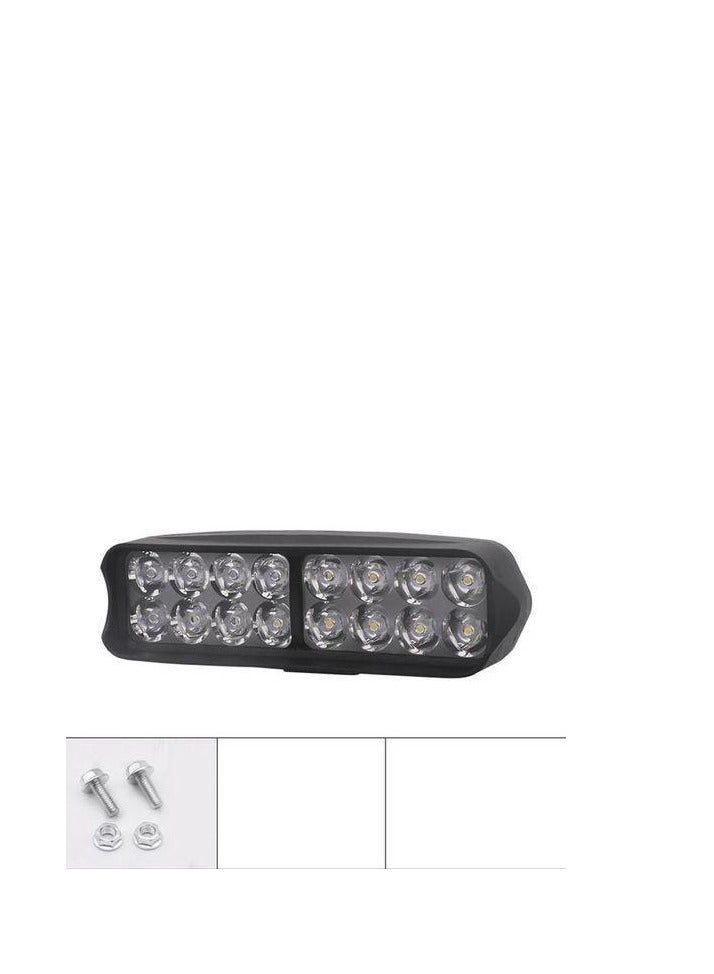Generic LED Fog Light 16 LED Fog Light Projector White Light 3 Tips Stable and Shaker, Suitable for Cars, Bikes, Motorcycles, Trucks Off-Road - Plastic Body  - Image 1