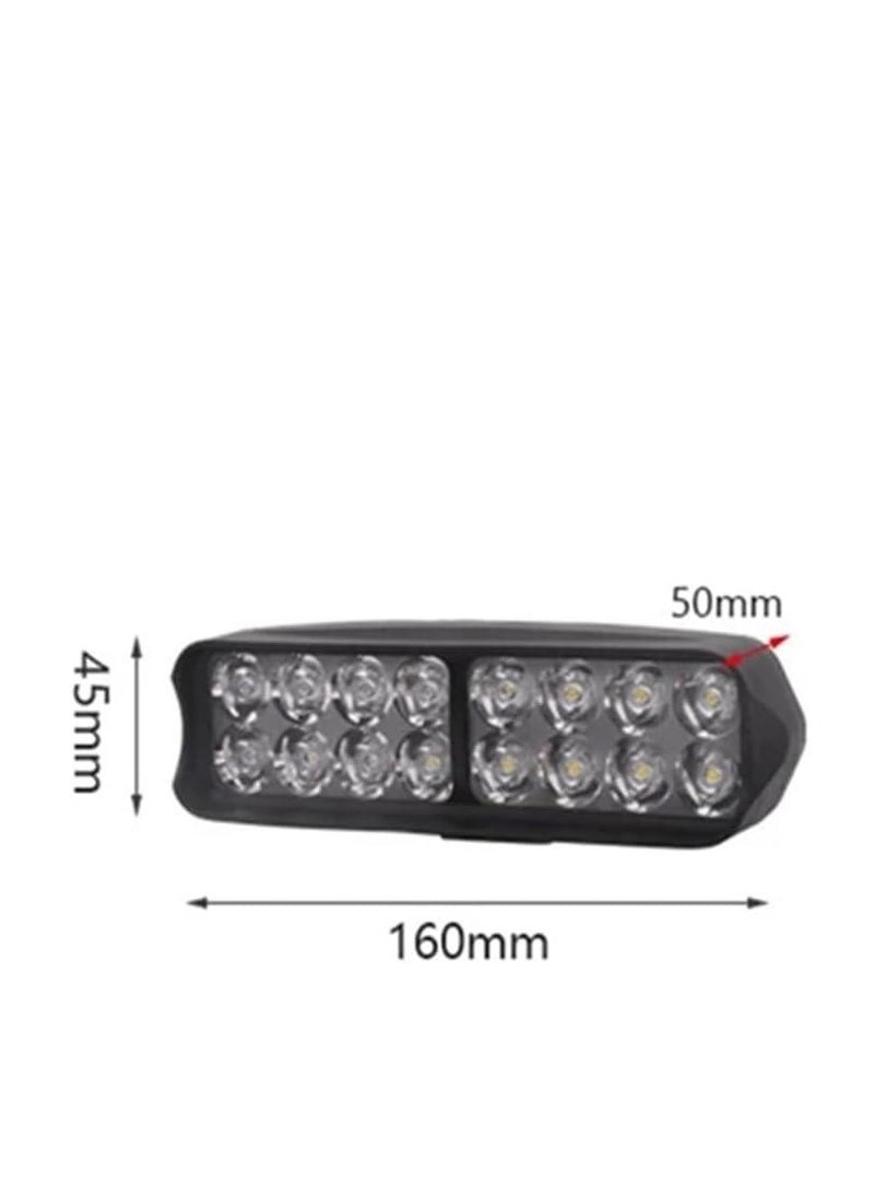 Generic LED Fog Light 16 LED Fog Light Projector White Light 3 Tips Stable and Shaker, Suitable for Cars, Bikes, Motorcycles, Trucks Off-Road - Plastic Body  - Image 3