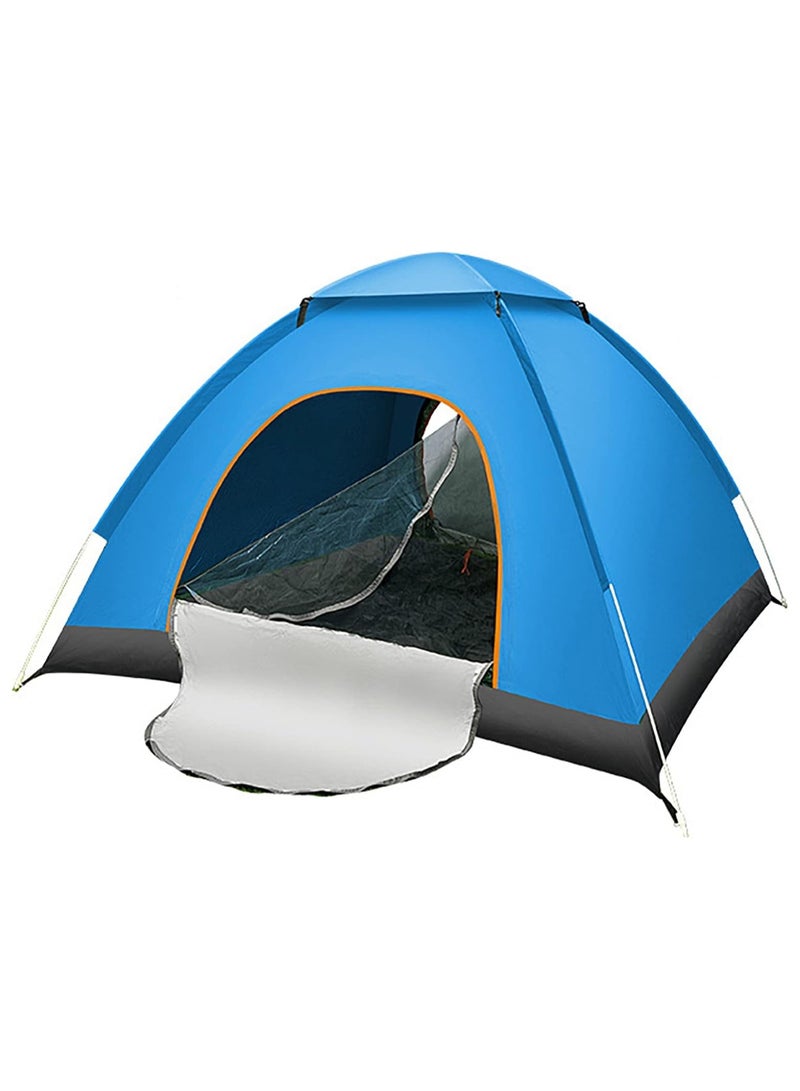 DubaiGallery Outdoor Camping Tent for 3-4 Persons with 2 Doors, Roof Opening, Fully Automatic Setup, Sun Protection, Portable for Home Use 1 Piece - Image 1