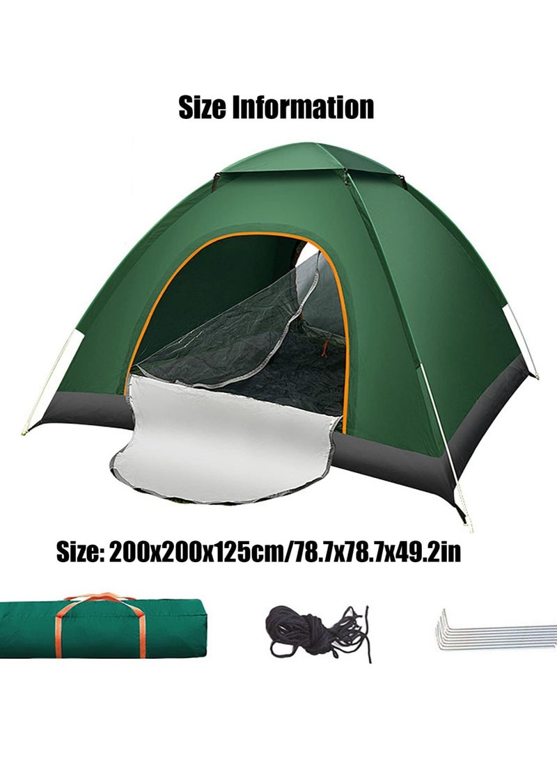 DubaiGallery Outdoor Camping Tent for 3-4 Persons with 2 Doors, Roof Opening, Fully Automatic Setup, Sun Protection, Portable for Home Use 1 Piece - Image 4
