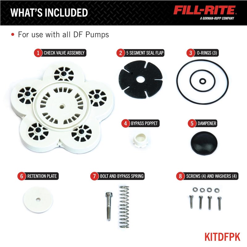 FILL RITE KITDFPK Overhaul Kit for DF Series Pumps - Image 2