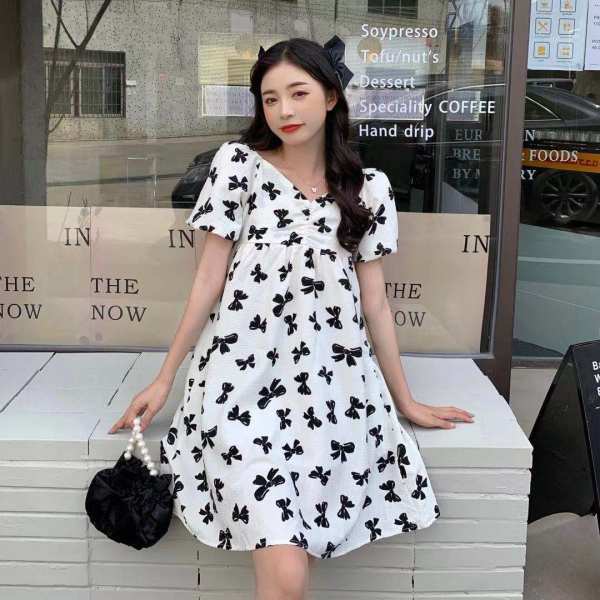 Internet Celebrity Pregnant Womens Summer Clothes Summer Personalized Hot Hot Moms Skirt 2021 Fashionable Maternity Suit Pregnant Womens Dress Butterfly dress [single piece]]