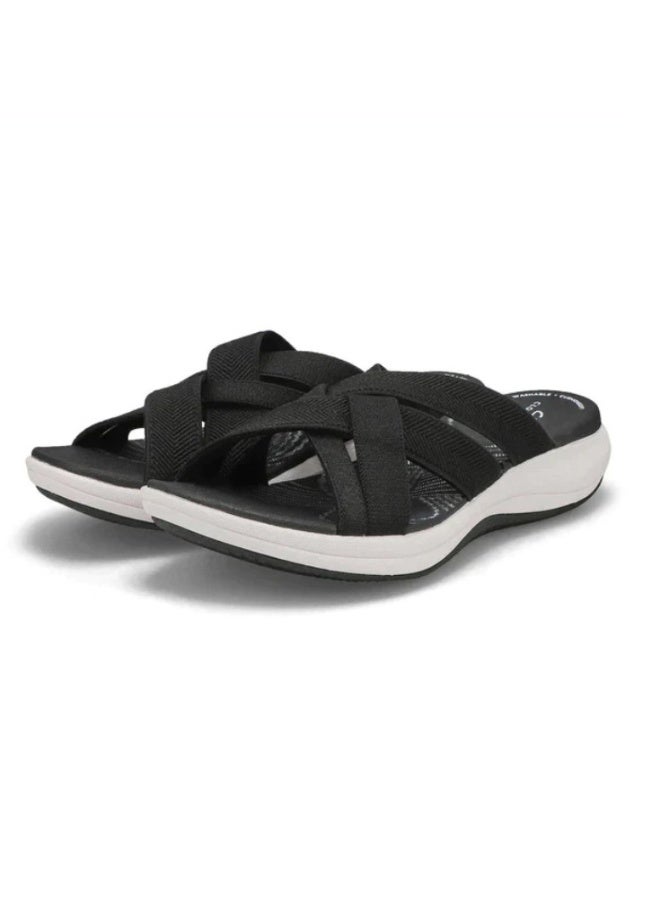 صيف 2025، أحذية شوز برباط متقاطعة بكعب ونسج جوي جديد