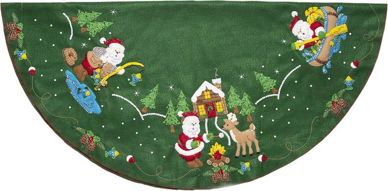 Bucilla Lodge Santa Felt Applique Kit - Image 1