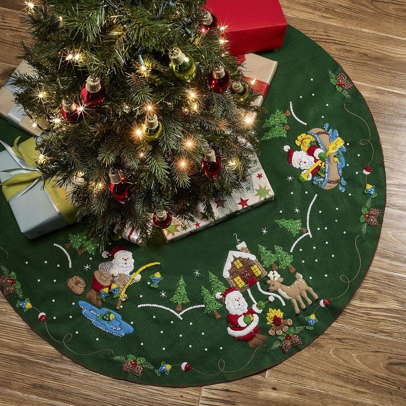 Bucilla Lodge Santa Felt Applique Kit - Image 2