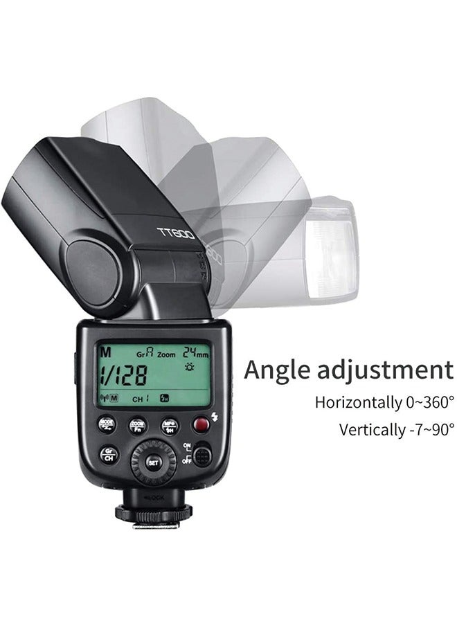 GODOX TT600 Camera Flash Speedlite with Built-in 2.4G Wireless Transmission Compatible with Canon Nikon Pentax Olympus and Other Digital Cameras - Image 3