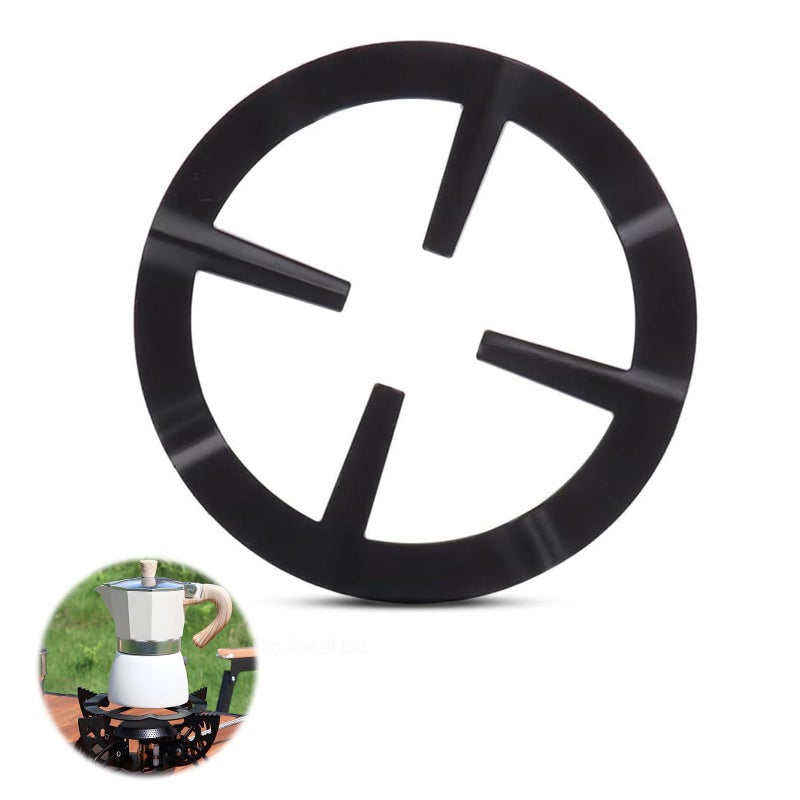 Bukela Cast Iron Work Stand Heavy Duty Reducer Ring Holder Base Trivet for Moka Expresso Coffee Extender for Coffee Pots Pots Pans Multi-Function Trivets Kitchen Supplies Accessories