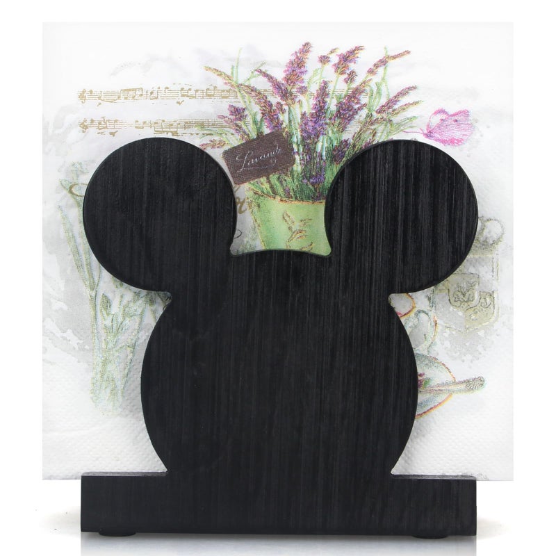 Renawe Cute Wooden Napkin Holder for Table Decor Kitchen Napkin Holder Bathroom Desk Accessories Modern Cocktail Napkin Holder Funny Decorative Xmas Home Decor Farmhouse Wood Cool Christmas Napkin Holders - Image 1